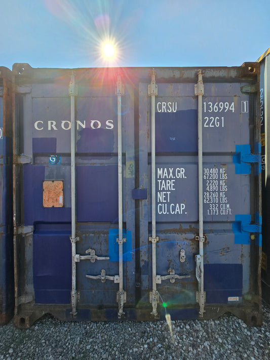 Isoleret 20 fods container