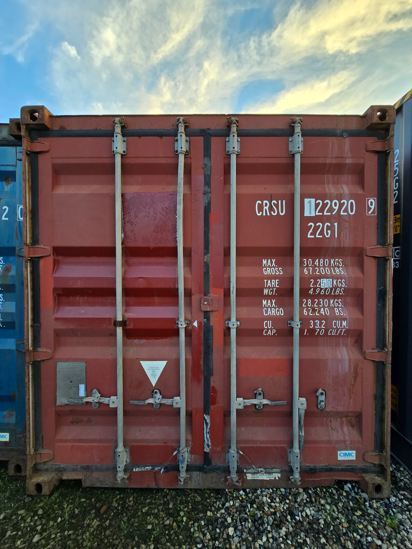 Sødygtig 20 fods container