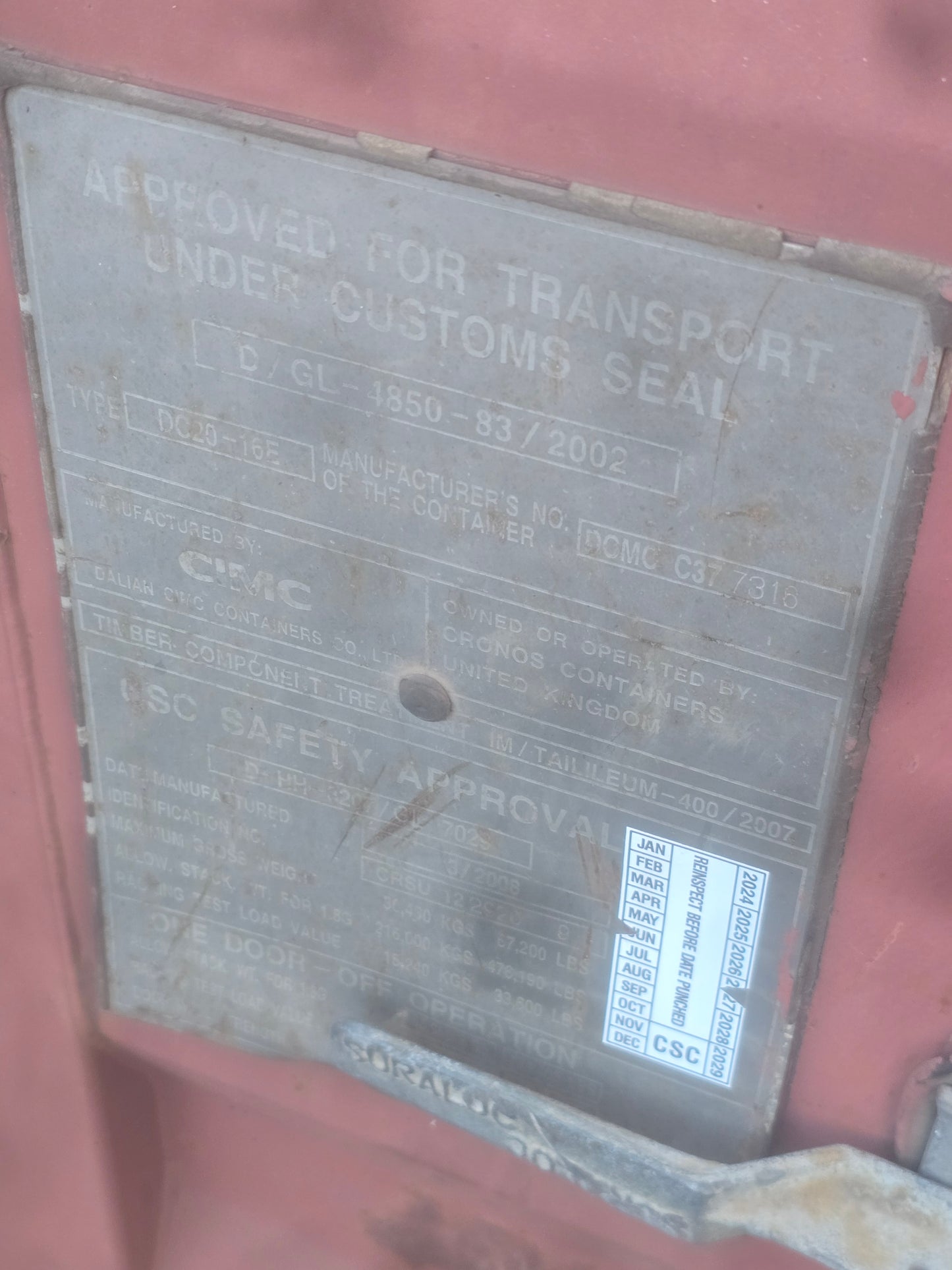 Sødygtig 20 fods container