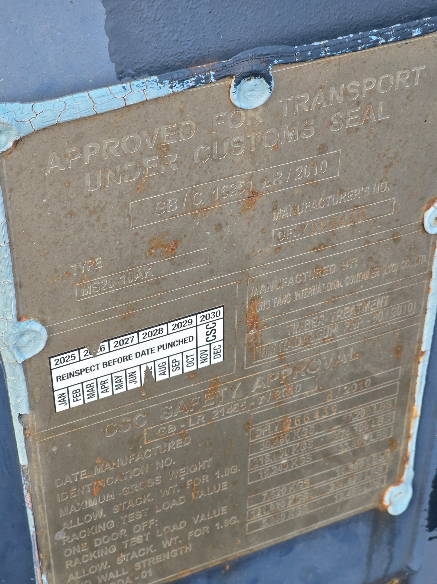 Sødygtig 20 fods container