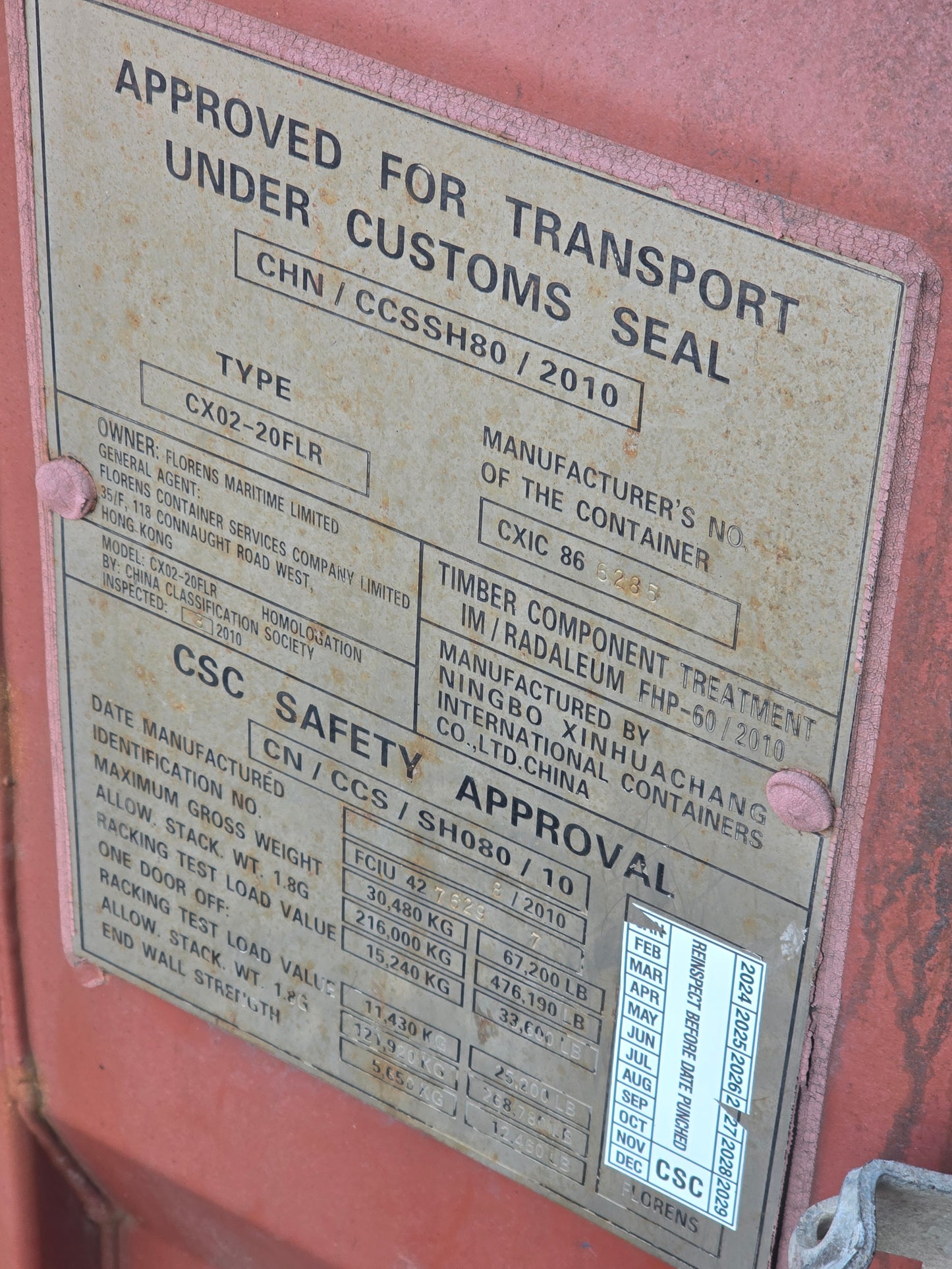 Sødygtig 20 fods container