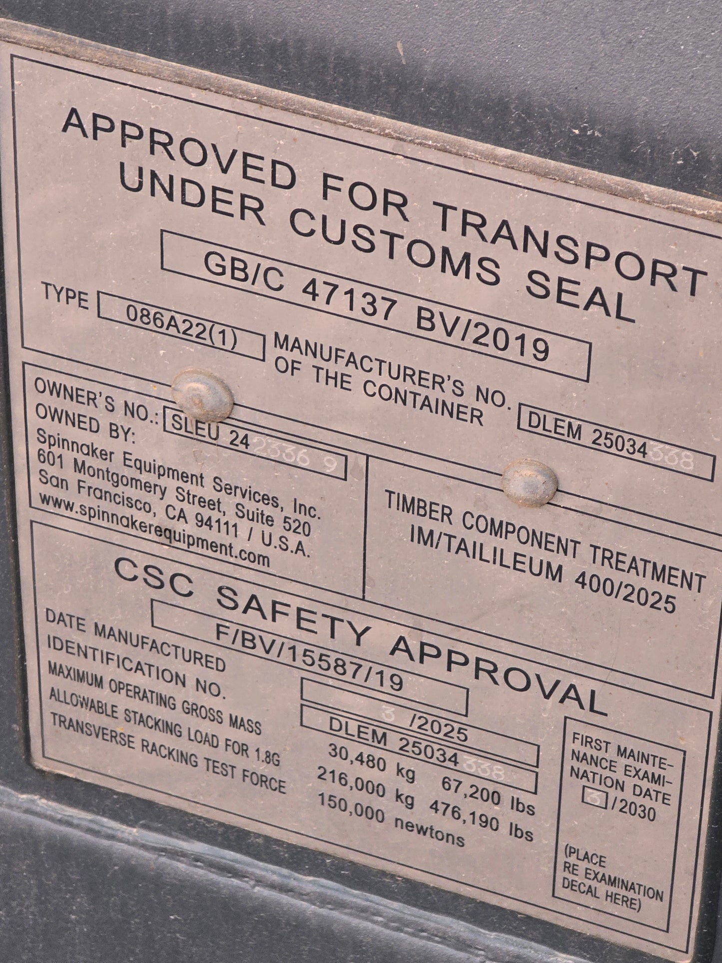 Ny 20 fods container