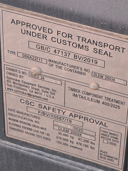 Ny 20 fods container