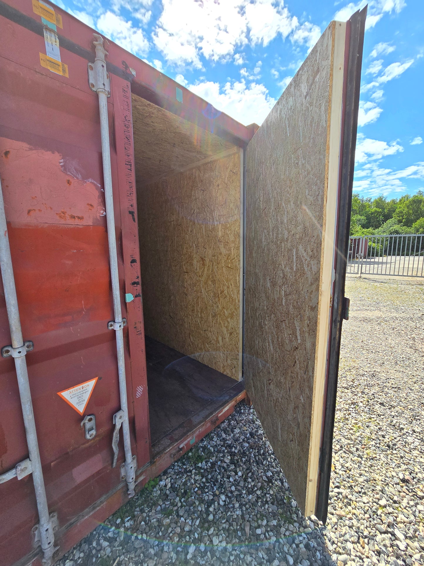 Isoleret 20 fods container