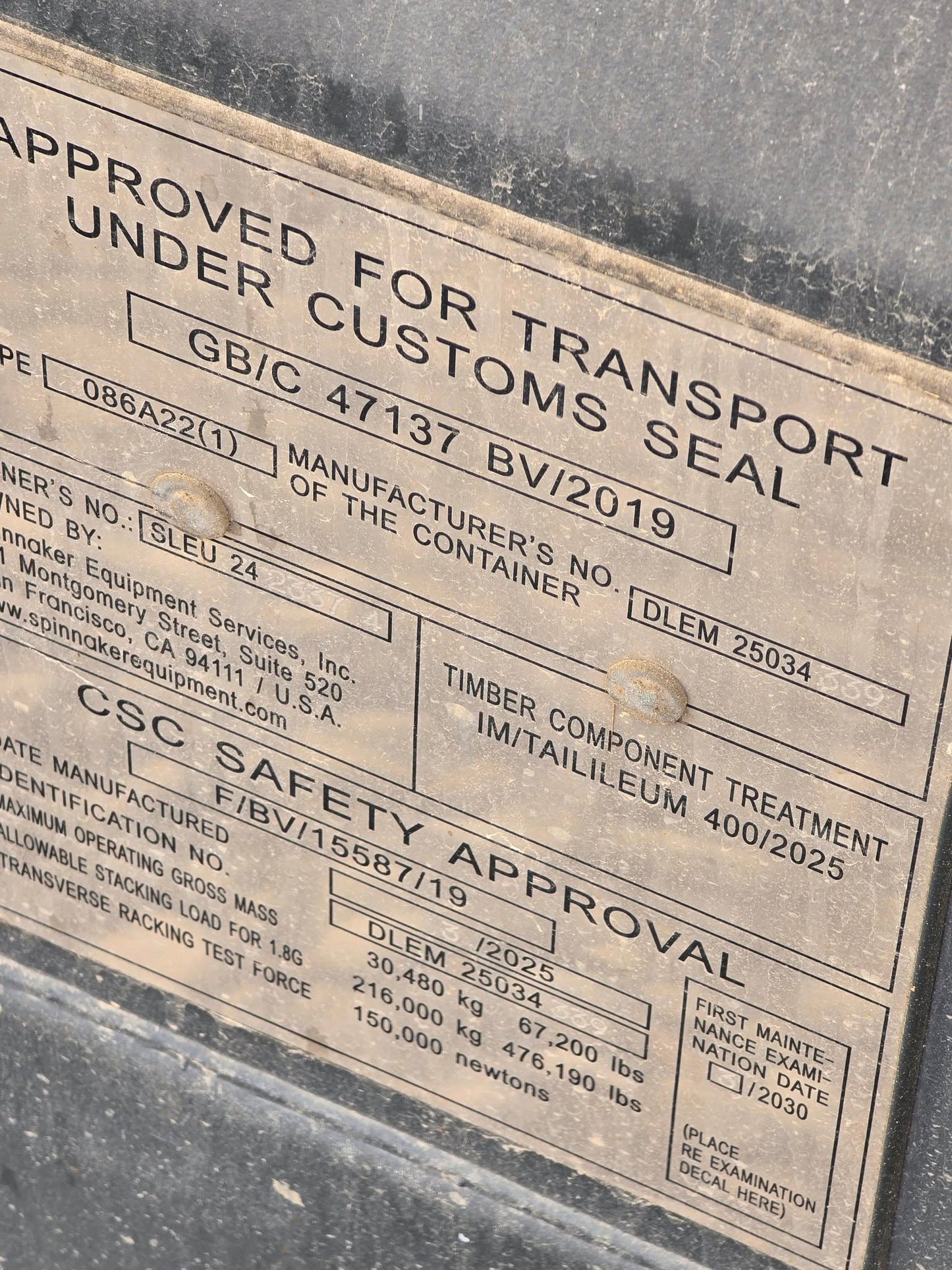 Ny 20 fods container