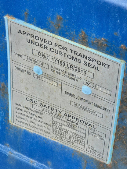 Sødygtig 20 fods container