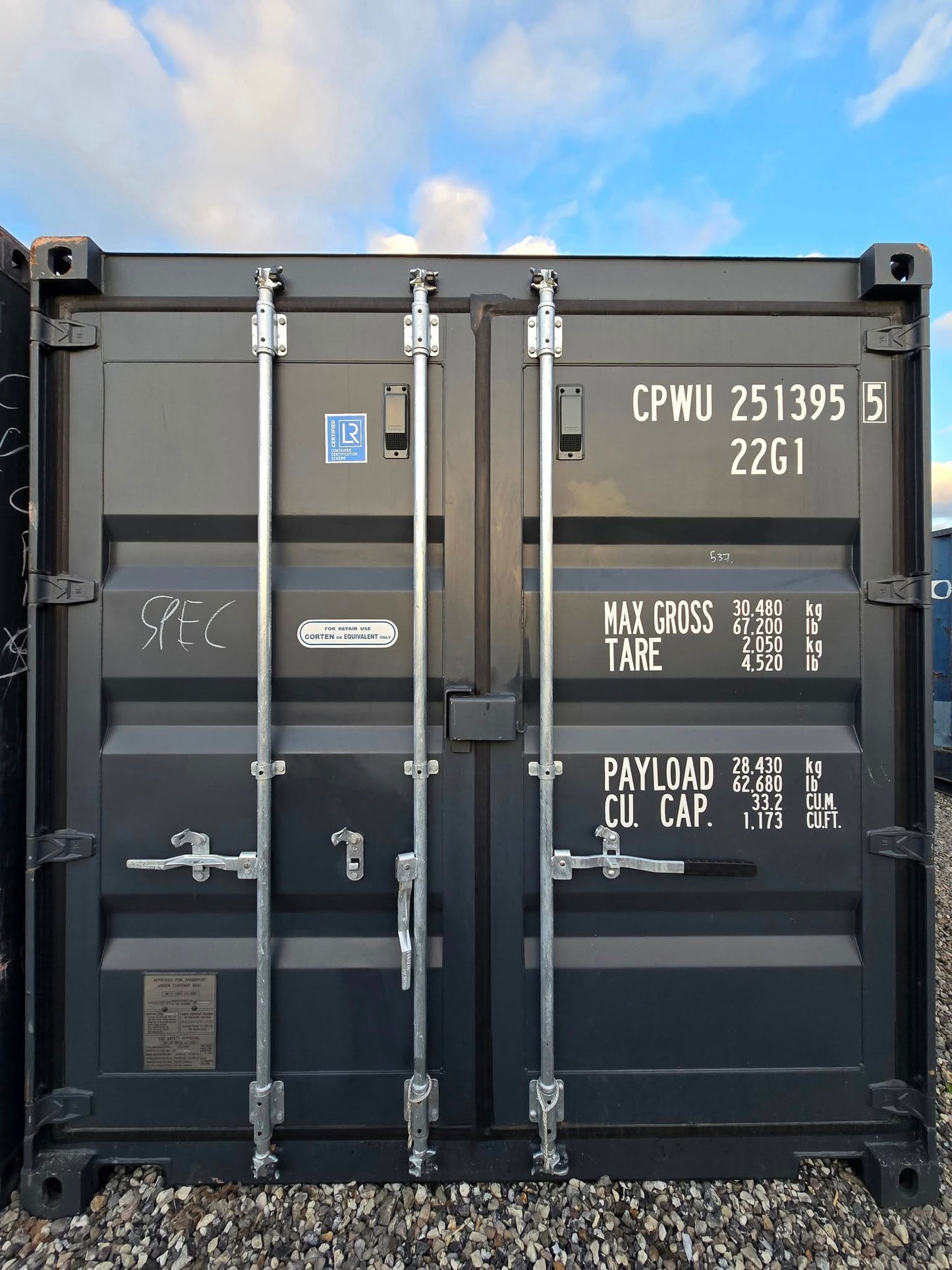 Isolerede 20 fods container