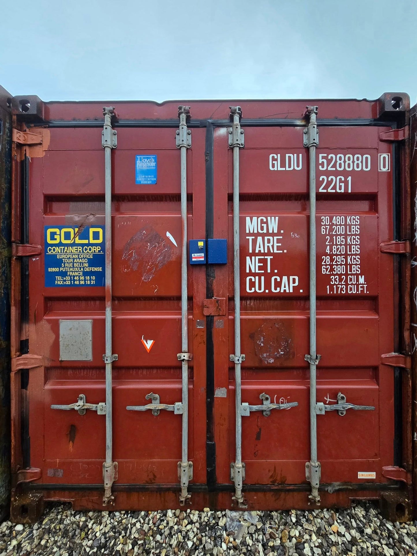 Isolerede 20 fods container