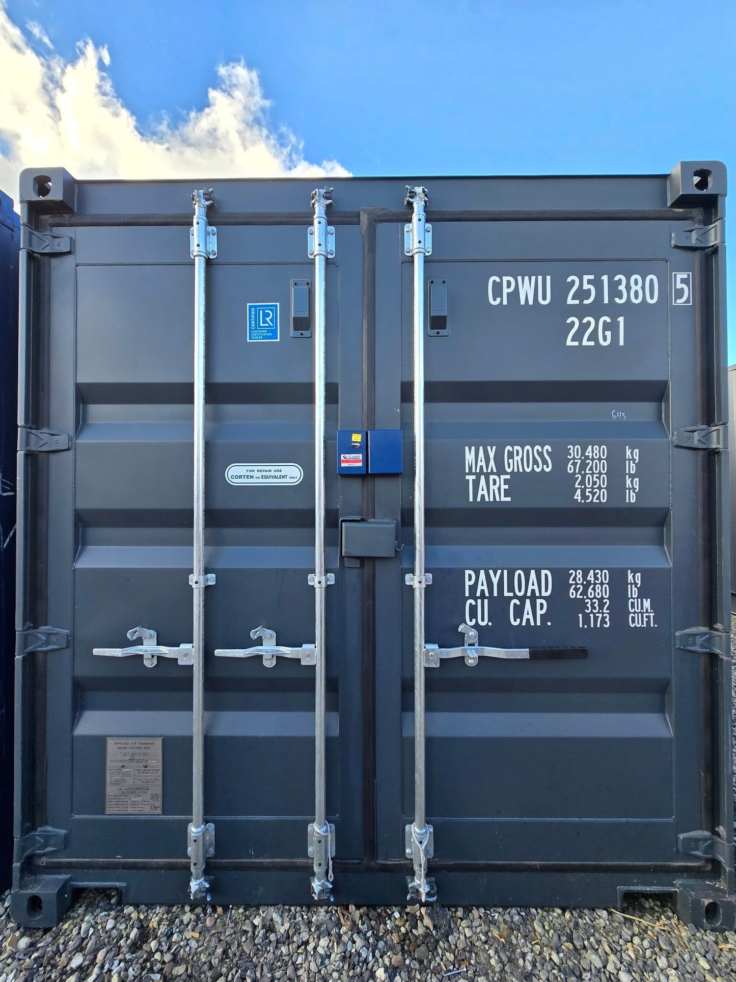 Isolerede 20 fods container