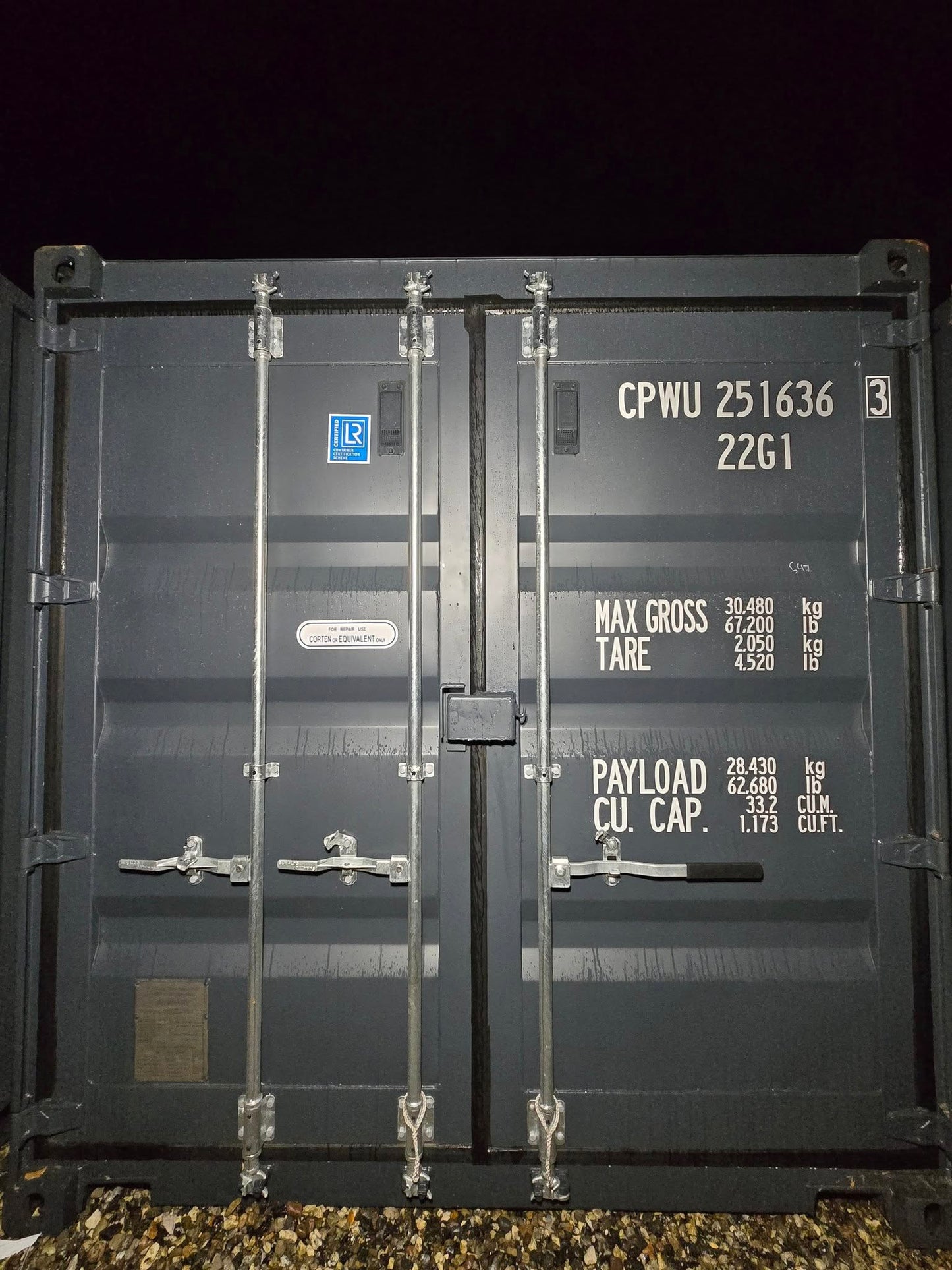 Isolerede 20 fods container