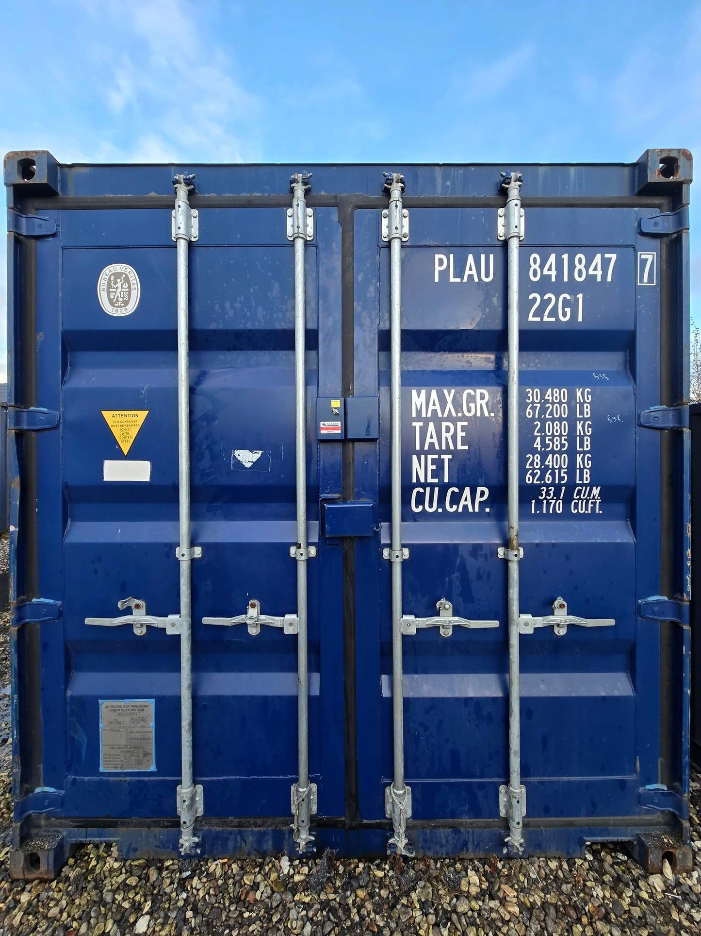 Isolerede 20 fods container