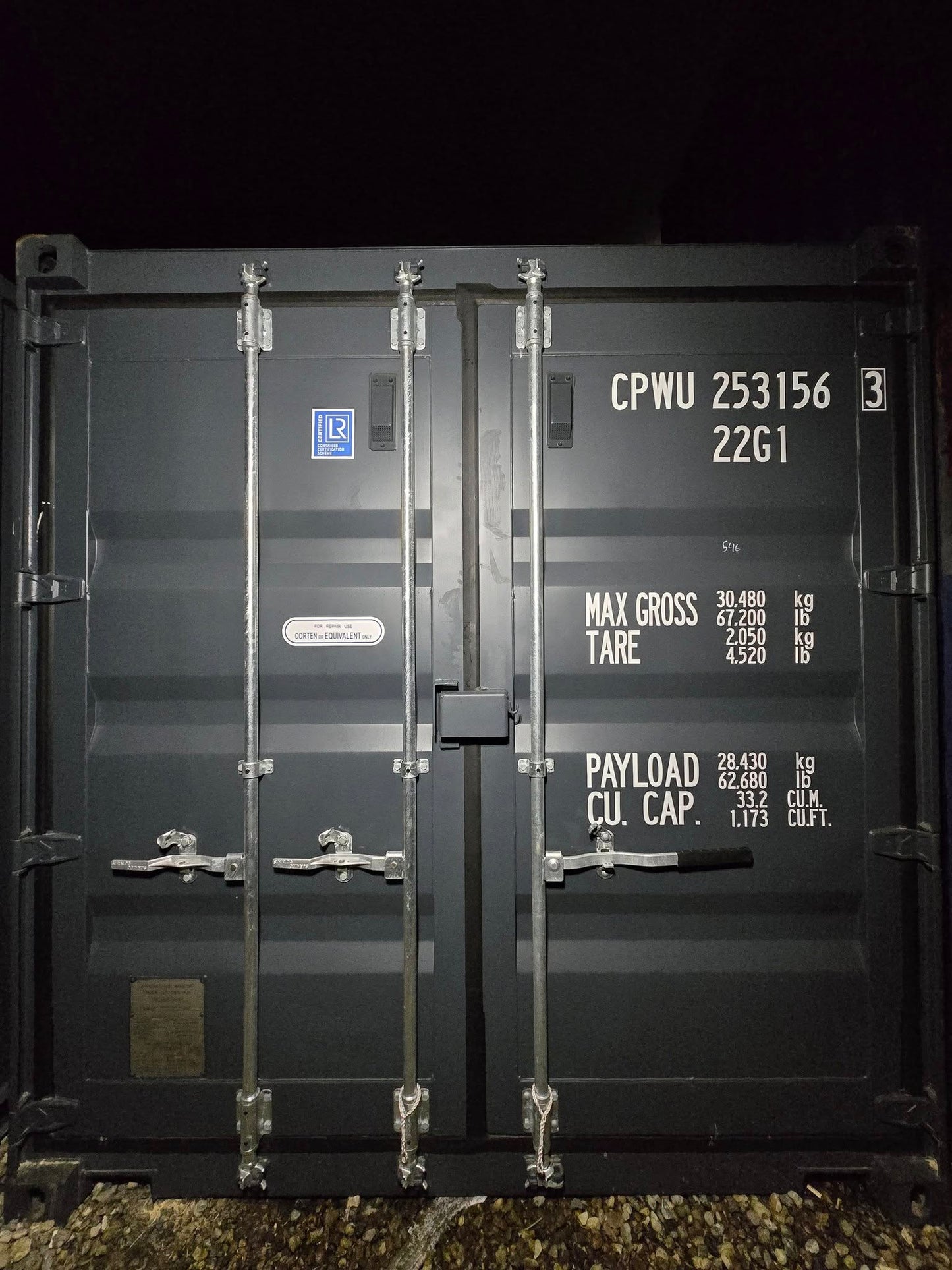 Isolerede 20 fods container