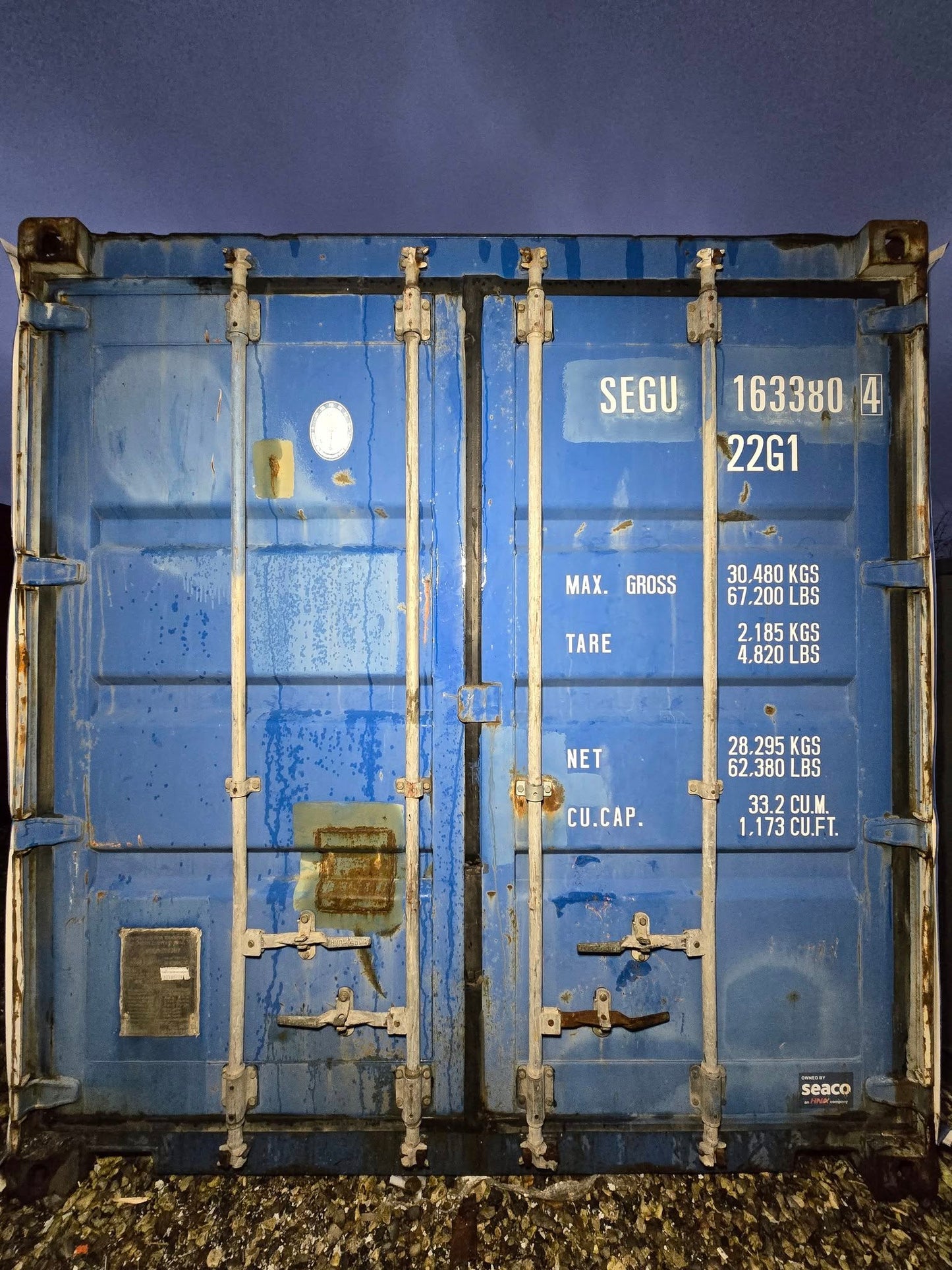 Isolerede 20 fods container