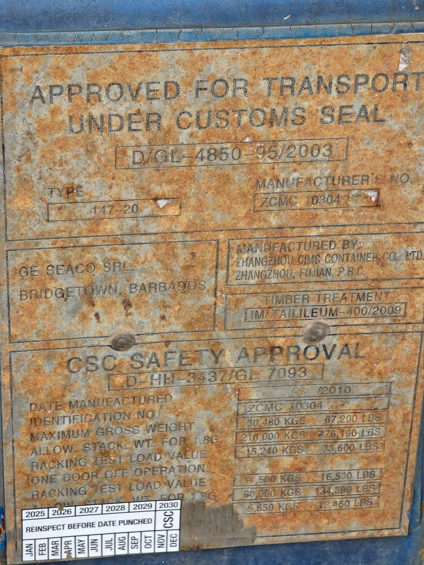 Sødygtig 20 fods container