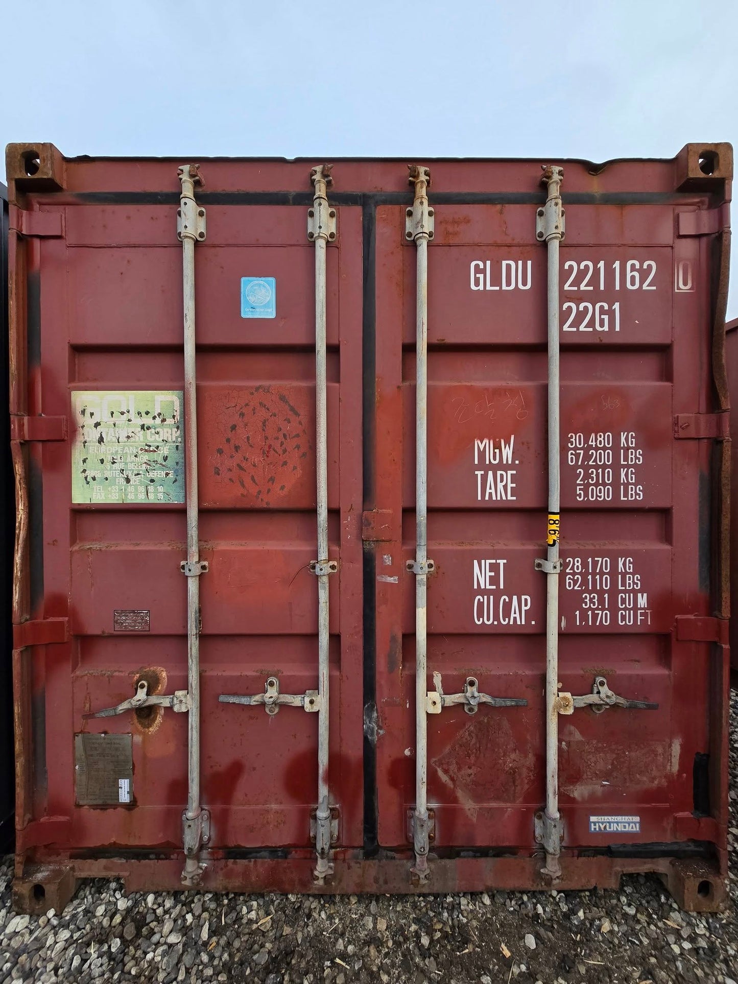 Isolerede 20 fods container