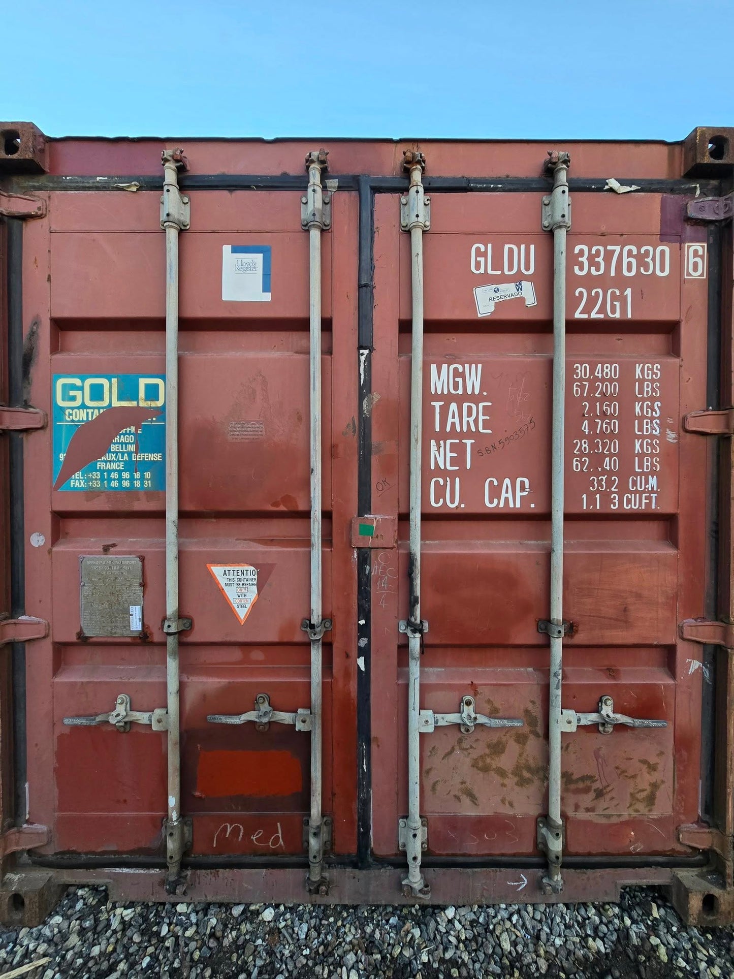 Isolerede 20 fods container