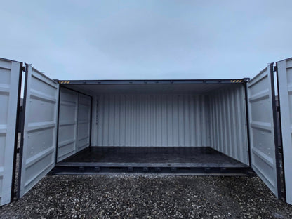 20 fods container med fuld sideåbning