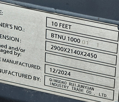 10 fods container
