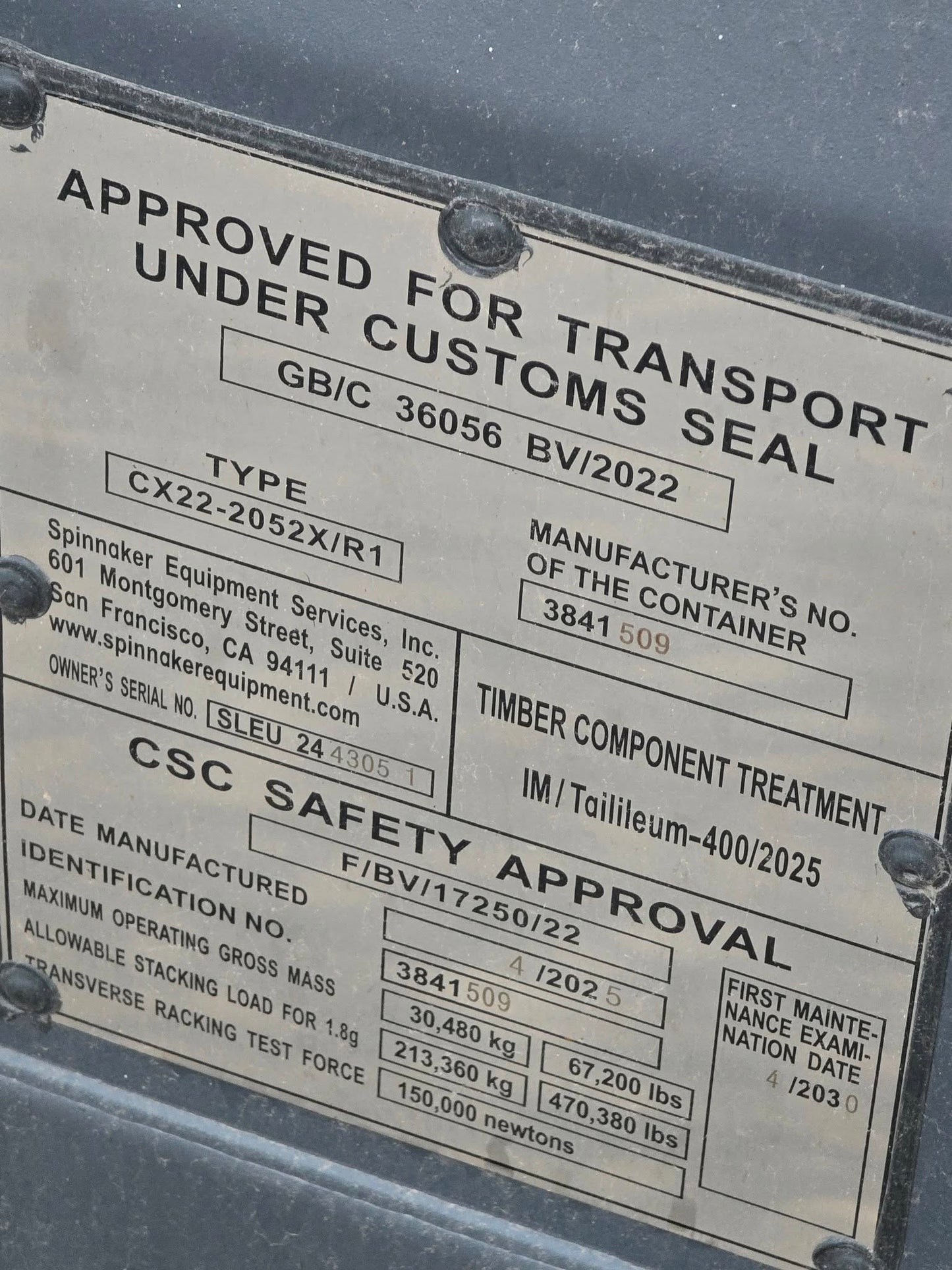 20 fods container