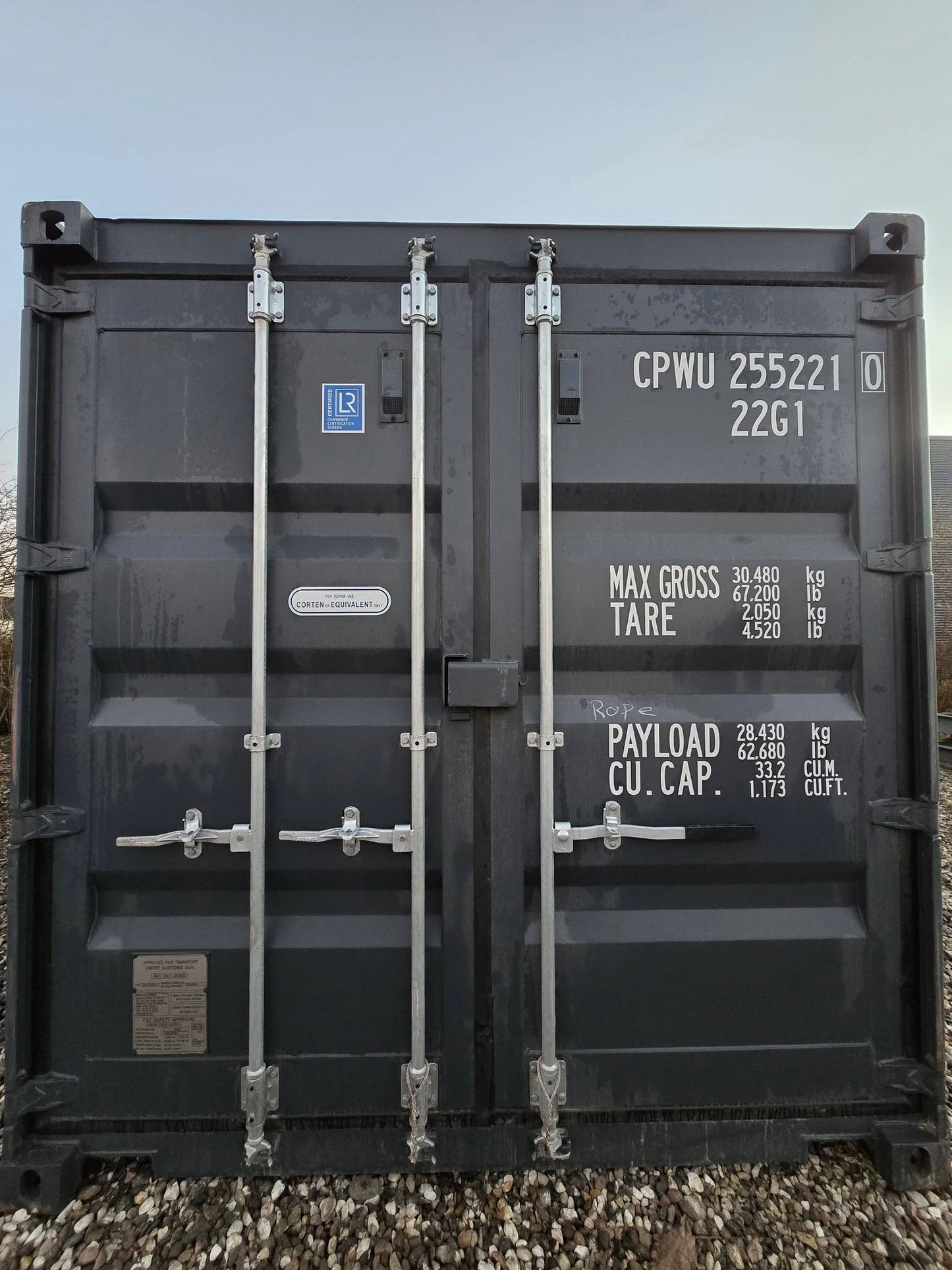 Isolerede 20 fods container