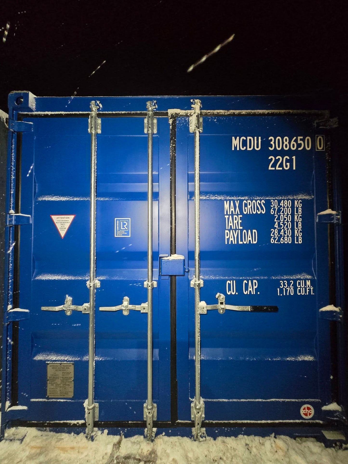 Isolerede 20 fods container