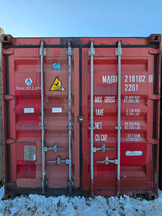 Isolerede 20 fods container