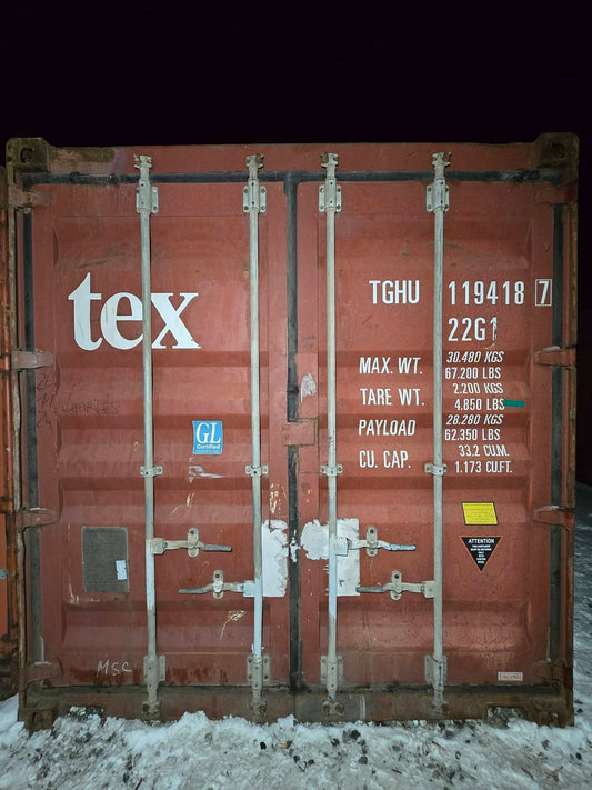 Isolerede 20 fods container