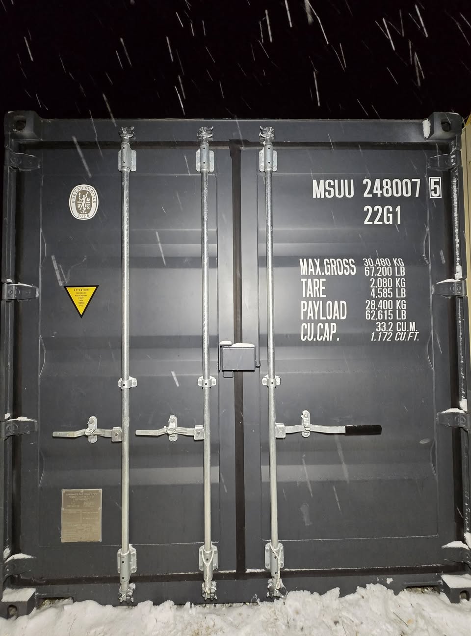 Isolerede 20 fods container