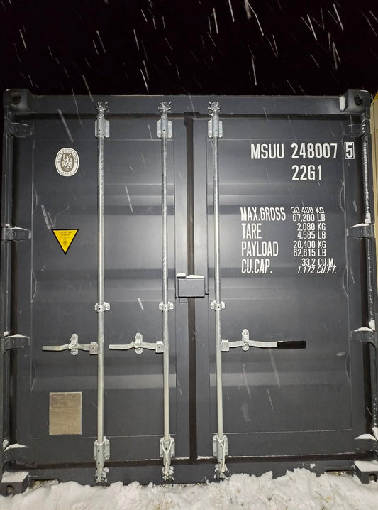 Isolerede 20 fods container