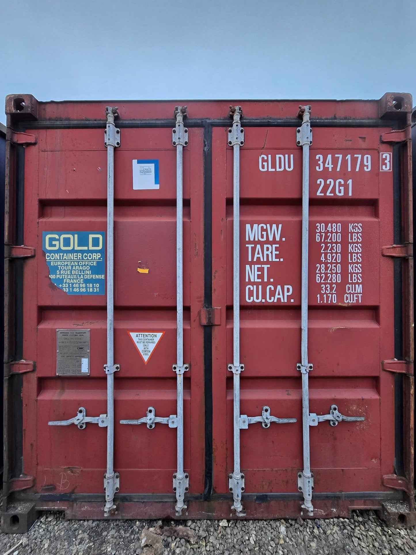 Isolerede 20 fods container
