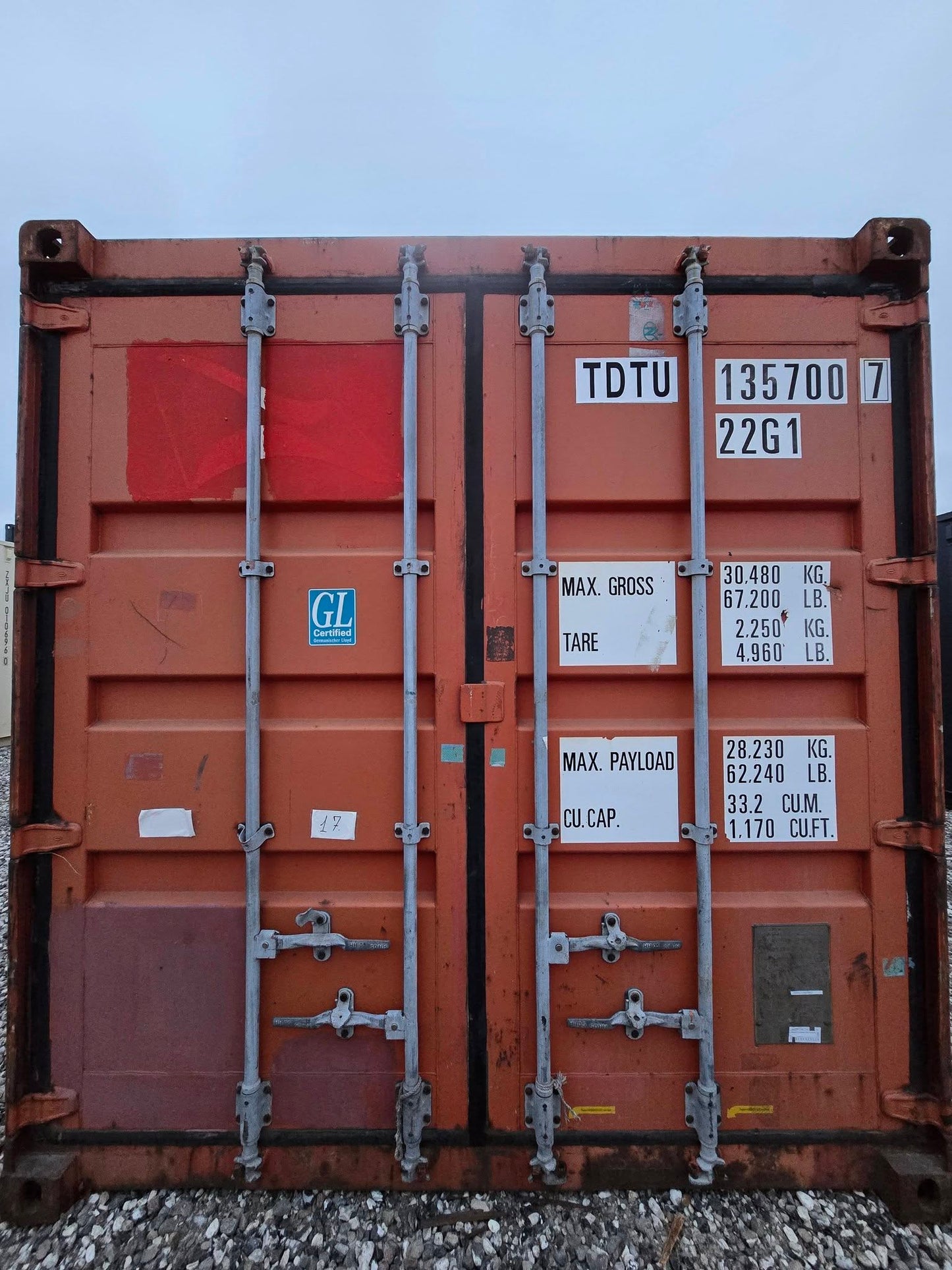 Isolerede 20 fods container