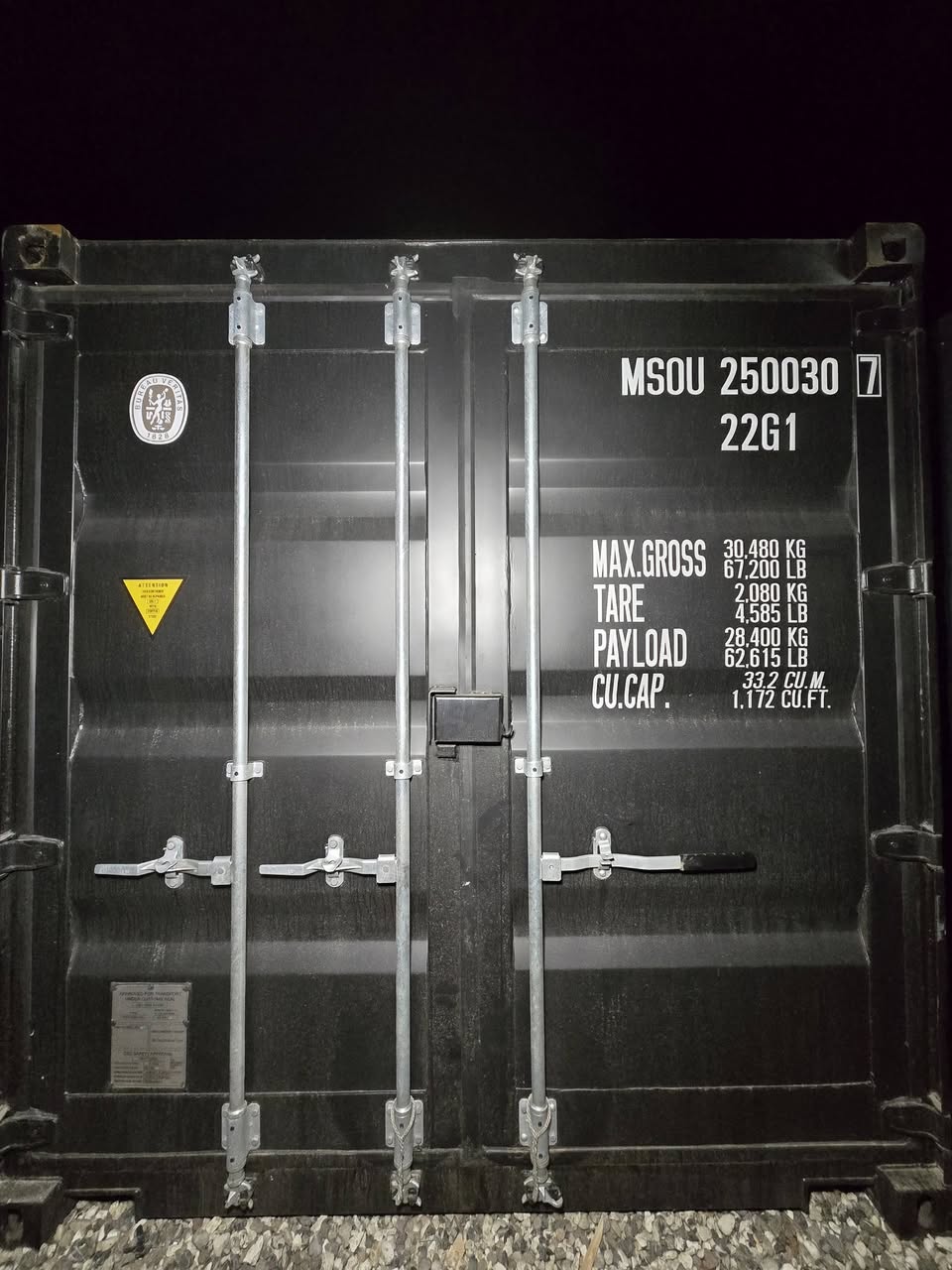 Isolerede 20 fods container