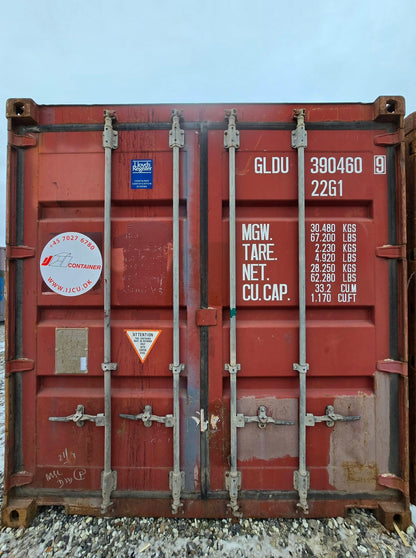 Isolerede 20 fods container