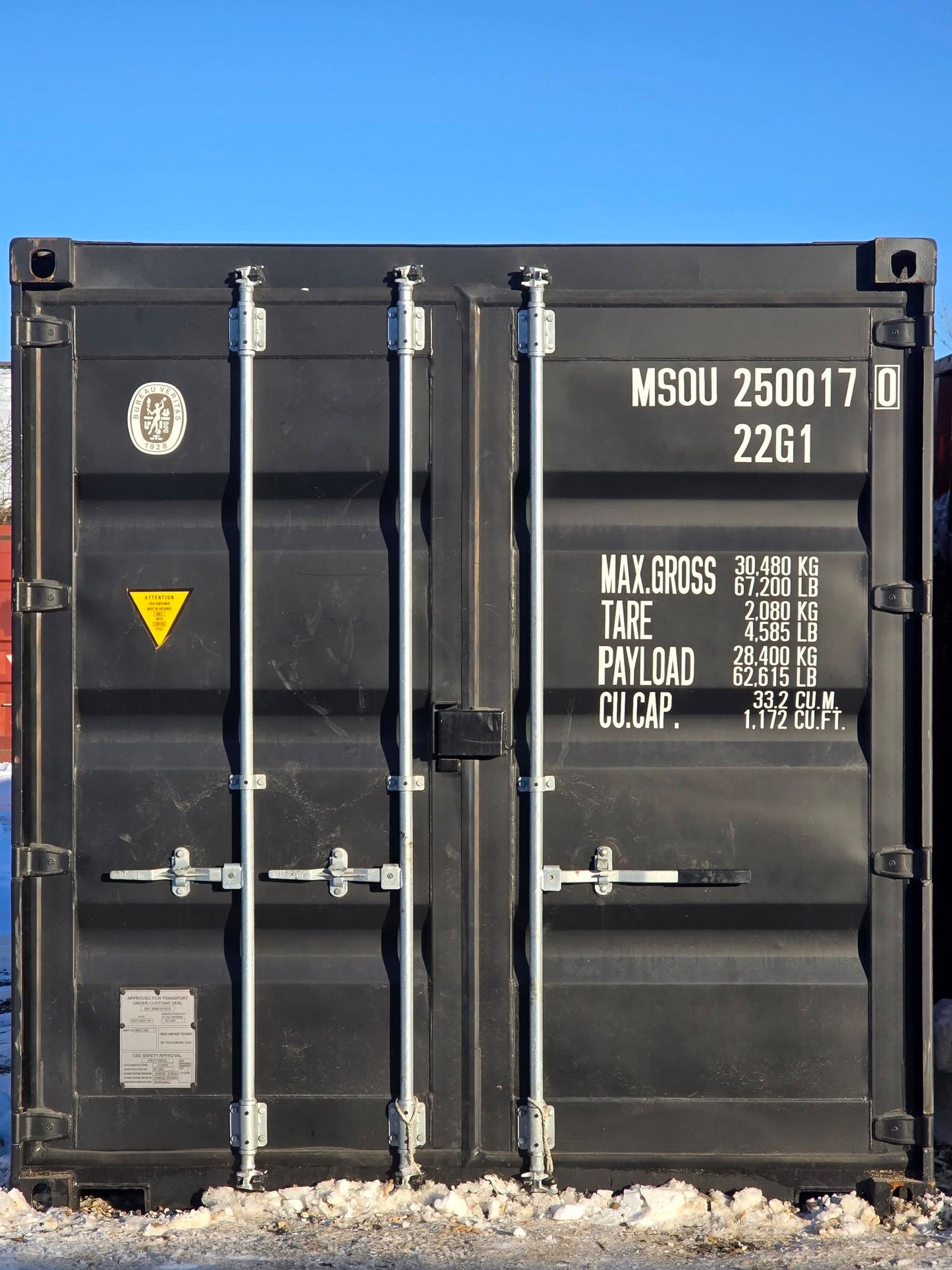 Isolerede 20 fods container