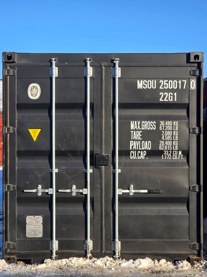 Isolerede 20 fods container