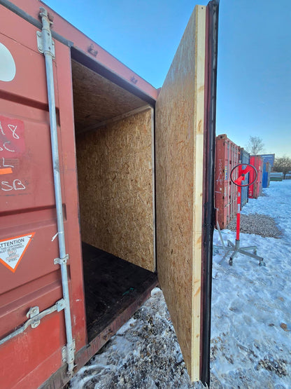 Isolerede 20 fods container