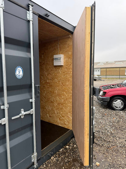 Isolerede 20 fods container med strøm