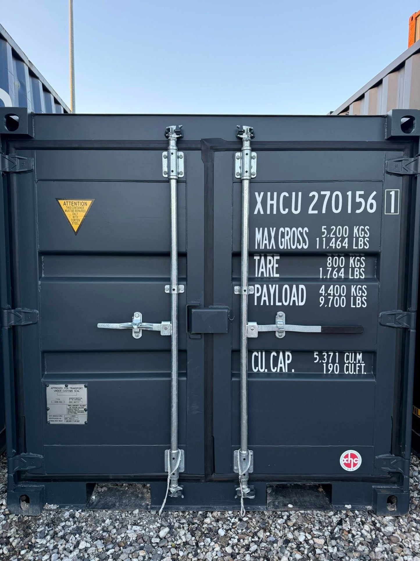 6 fods container