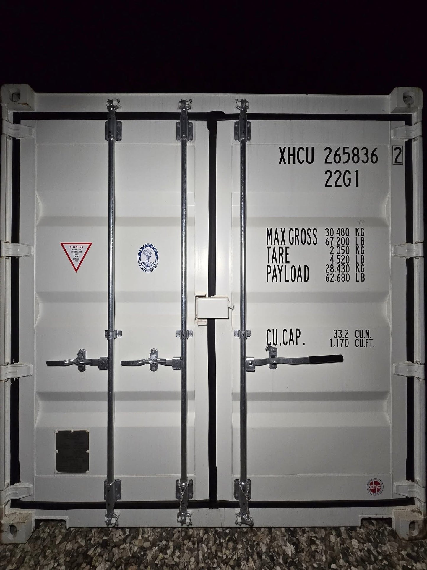 Isolerede 20 fods container