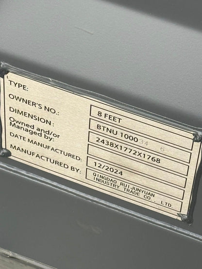 8 fods container