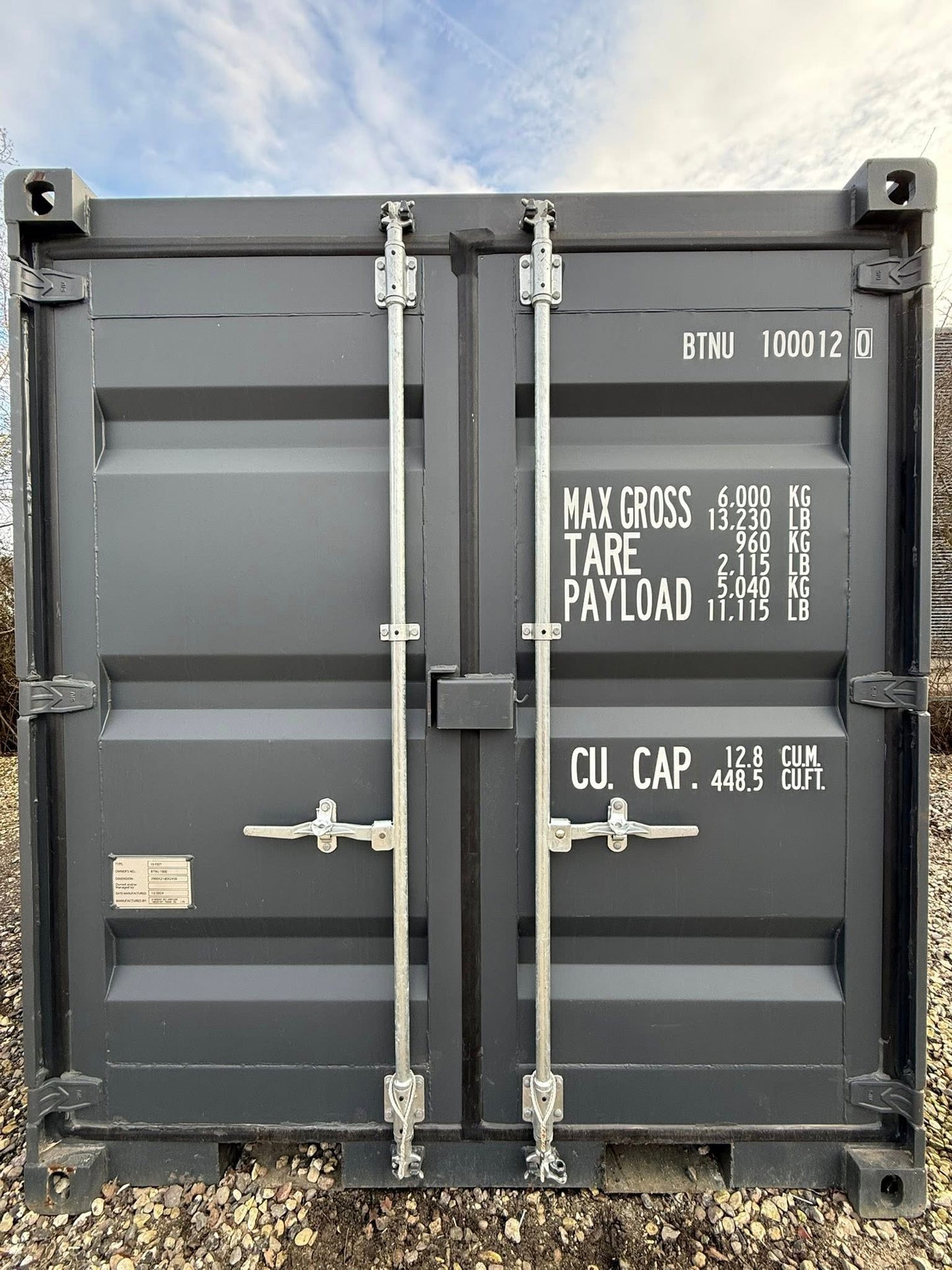 Isolerede 10 fods container