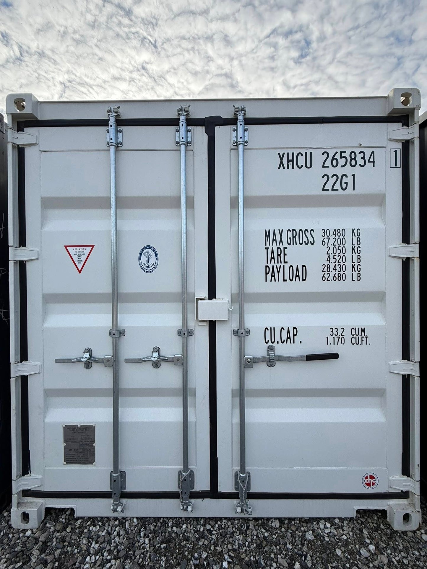 Fabriksny 20 fods RAL7035