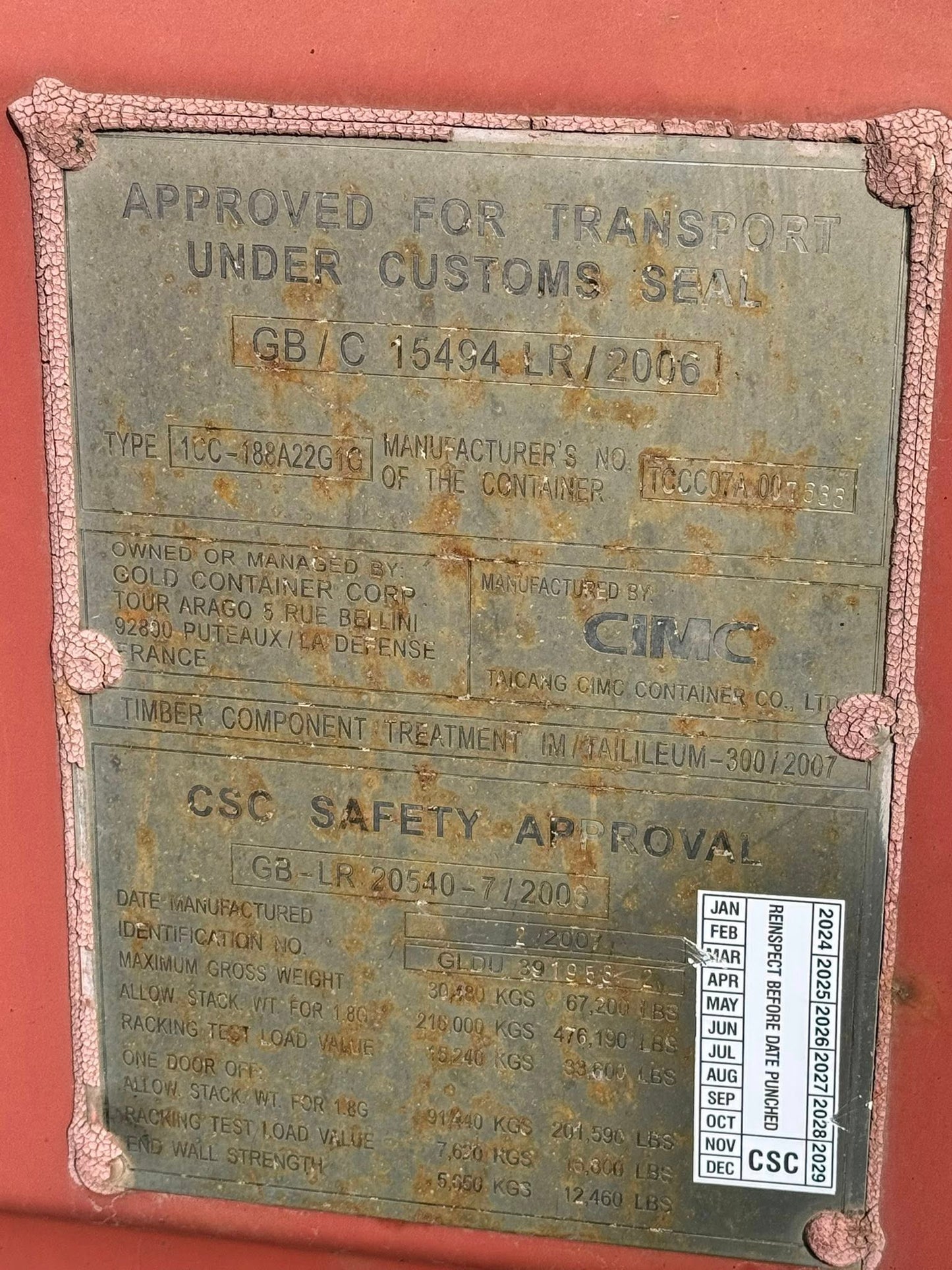 Sødygtig 20 fods container
