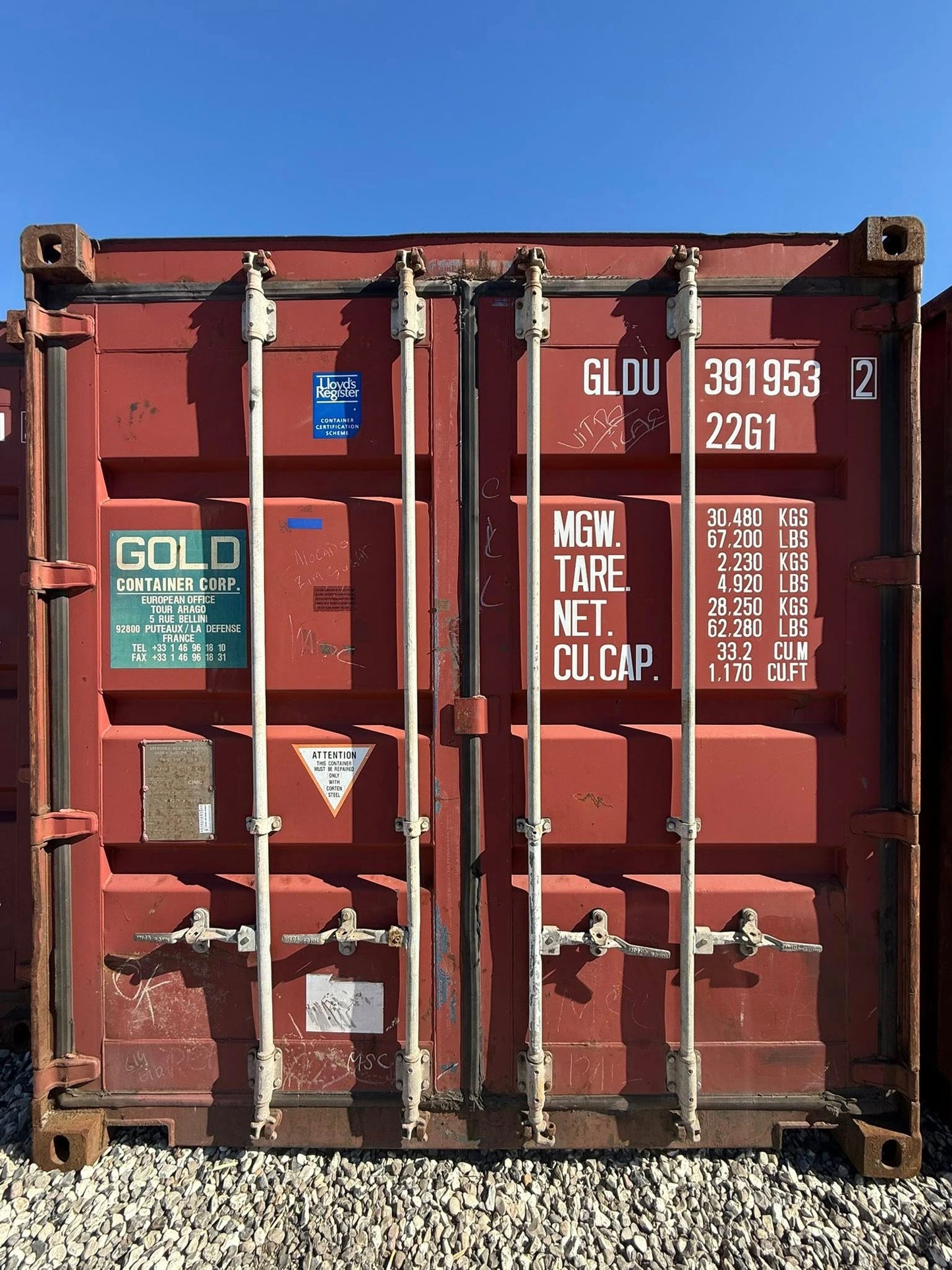 Isolerede 20 fods container