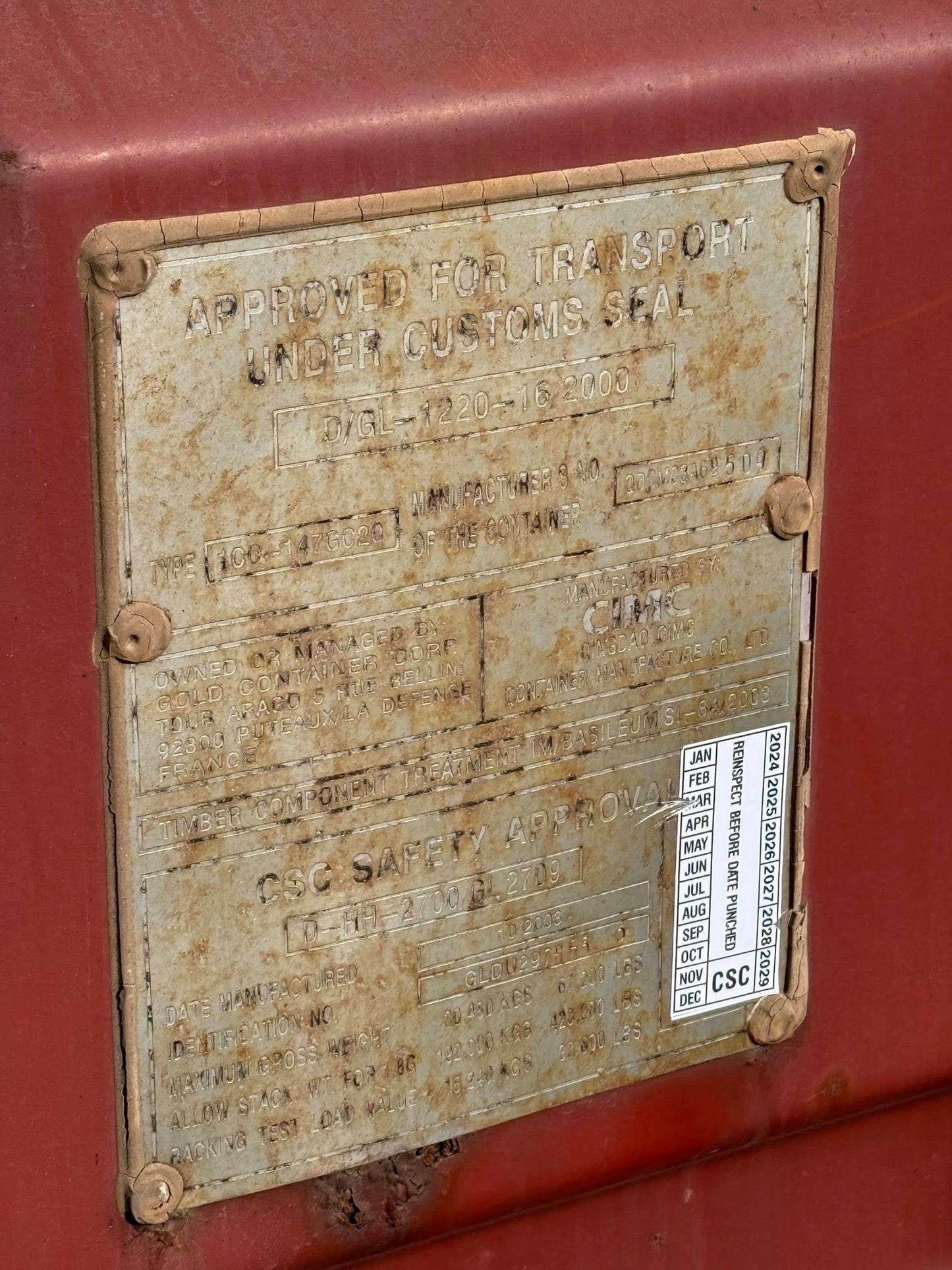 Sødygtig 20 fods container