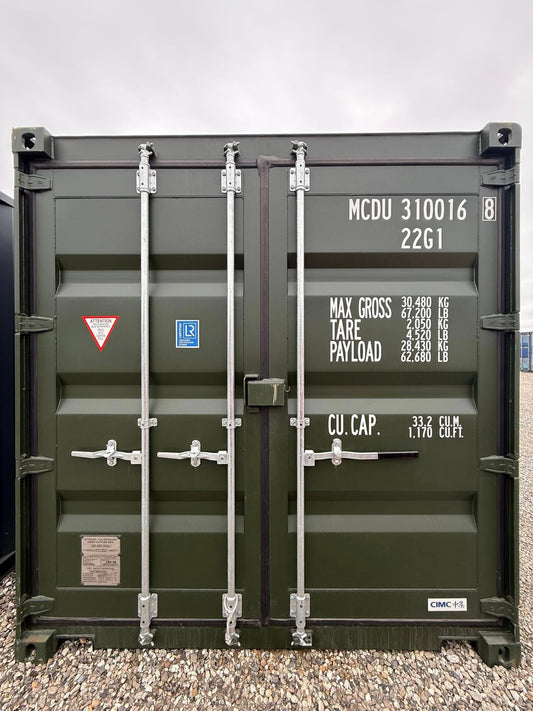 Fabriksny 20 fods RAL6007