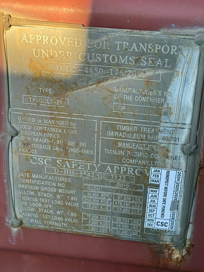 Sødygtig 20 fods container