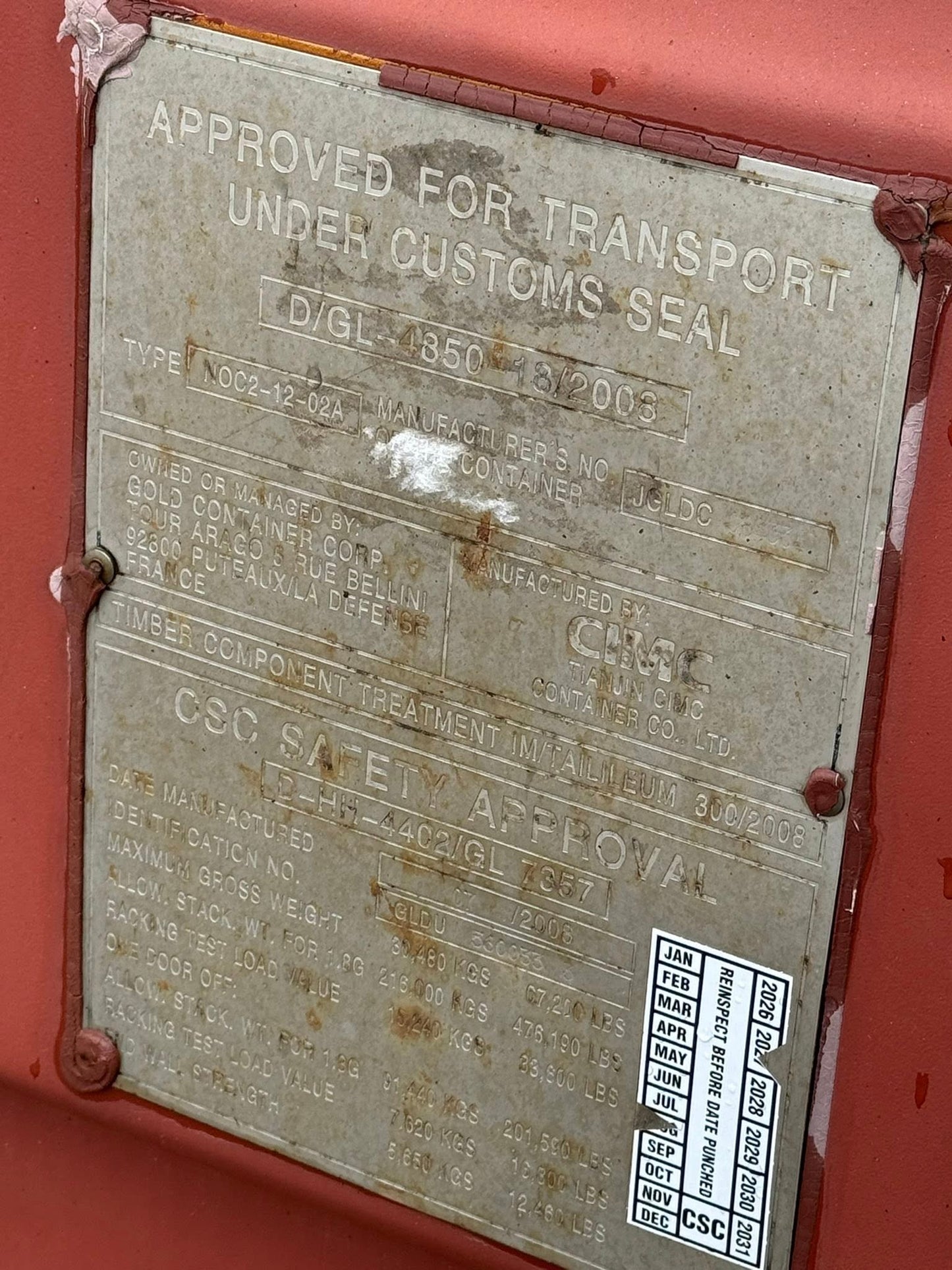 Sødygtig 20 fods container