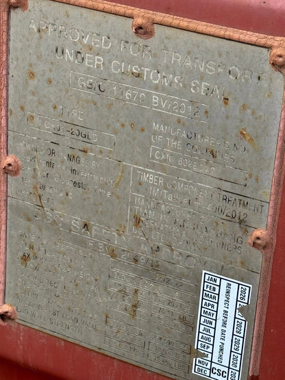 Sødygtig 20 fods container