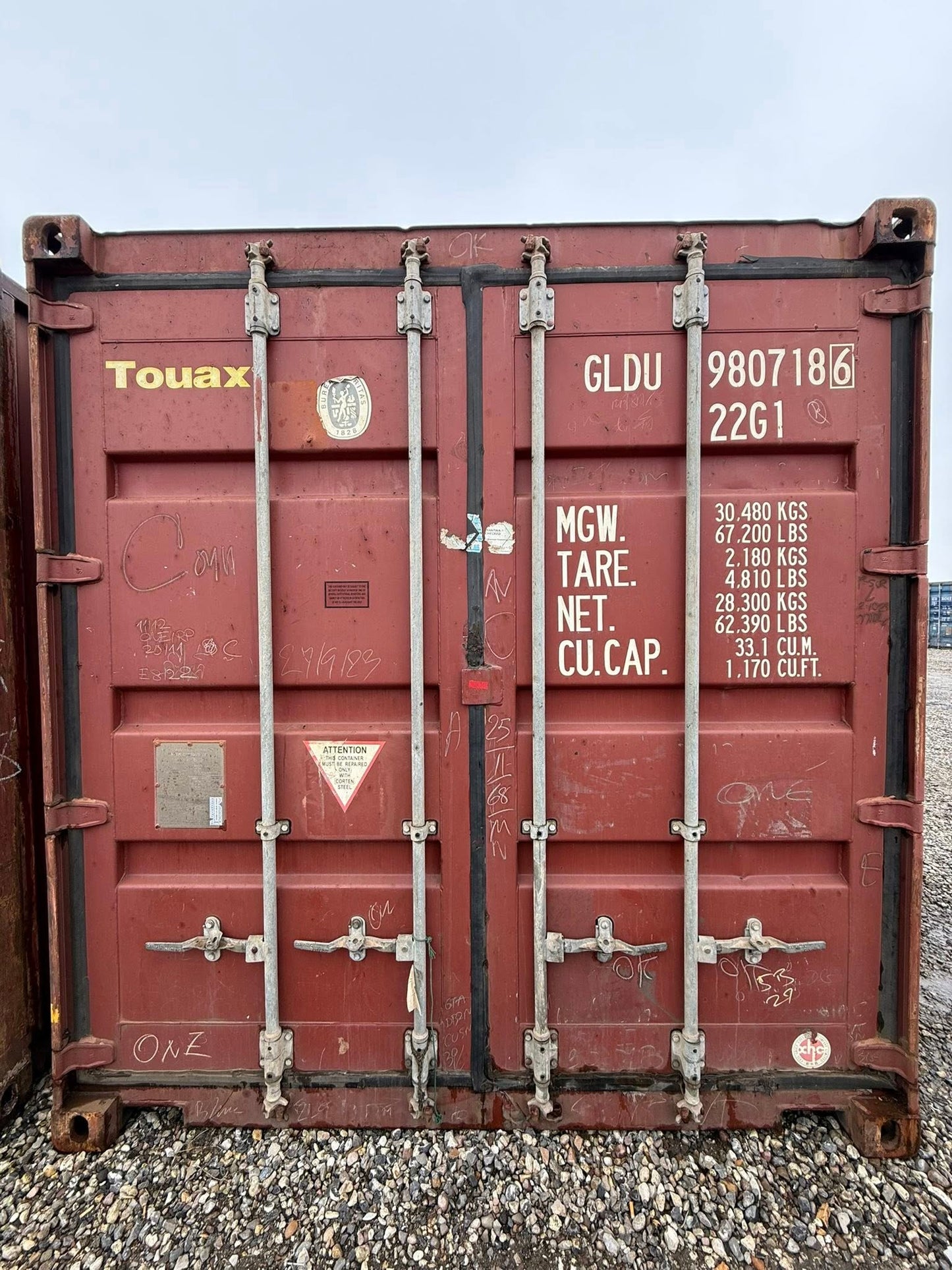 Sødygtig 20 fods container